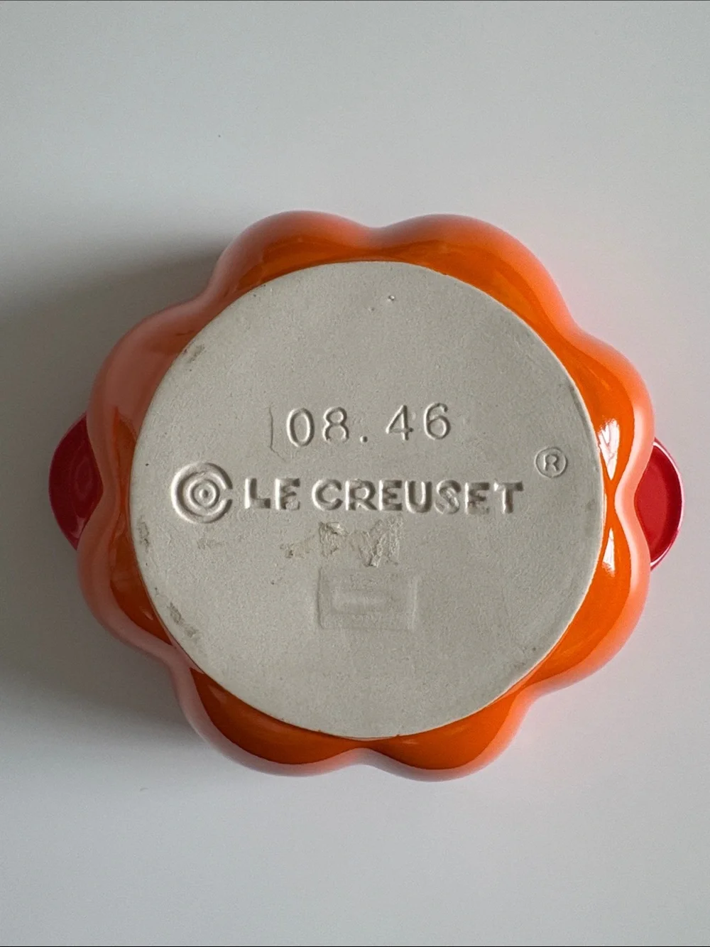Le Creuset Stoneware Mini Pumpkin Cocotte Casserole Dish with Lid - Flame Orange